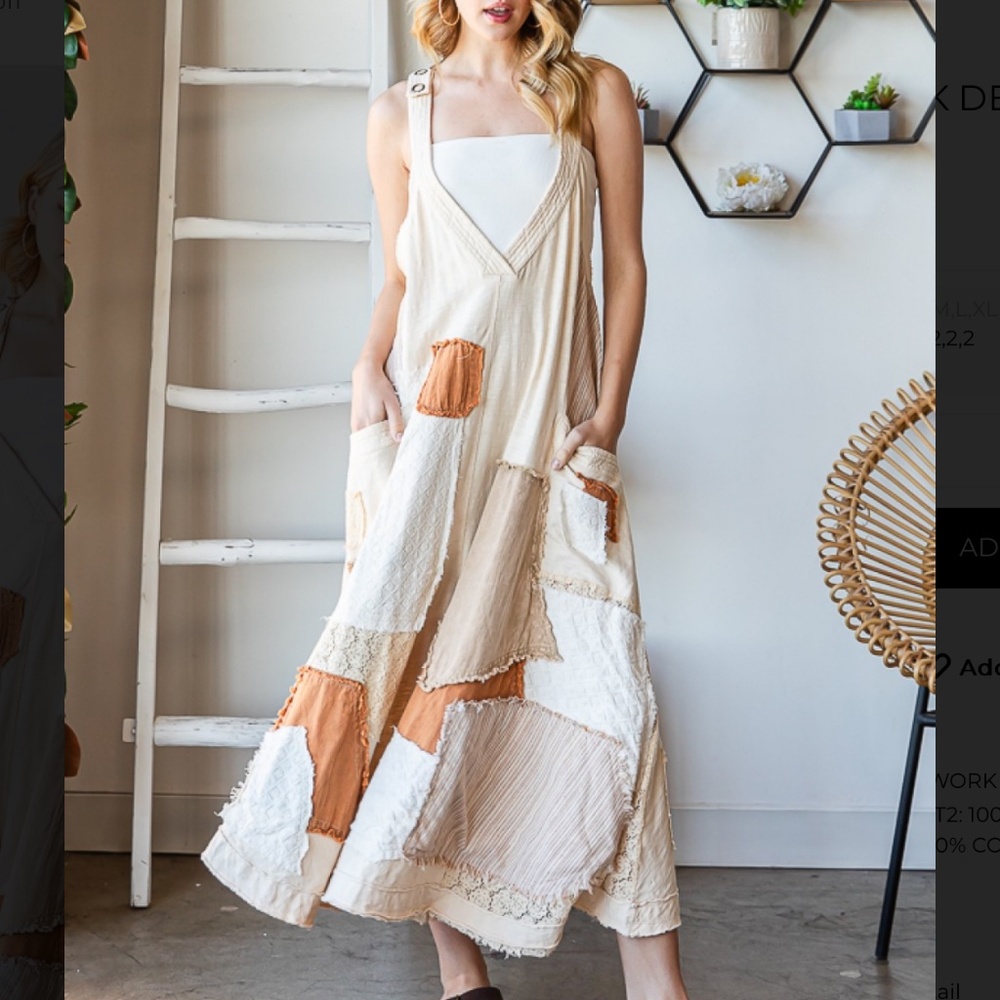 $129 STARTS #154 Oli and Hali One of a Kind Patchwork Jumpsuit  Romper SR2 - Picture 3 of 8